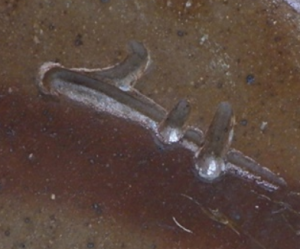 備前焼の陶芸作家南山 後楽窯の陶印・裏印・窯印・サイン画像です。