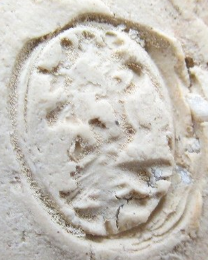 円形・楕円形の陶芸作家十一代 坂高麗左衛門 (萩焼)の陶印・裏印・窯印・サイン画像です。