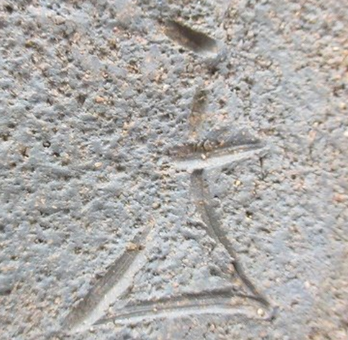 陶芸作家斉藤隆　さいとうたかし　（備前焼）の陶印・裏印・窯印・サイン画像です。