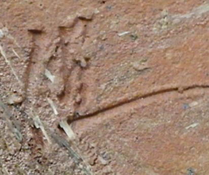 陶芸作家山田健吉　やまだけんきち　天神窯　(常滑焼)の陶印・裏印・窯印・サイン画像です。