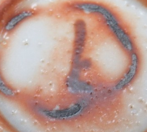 陶芸作家林虎男 乙塚窯 （美濃焼）の陶印・裏印・窯印・サイン画像です。